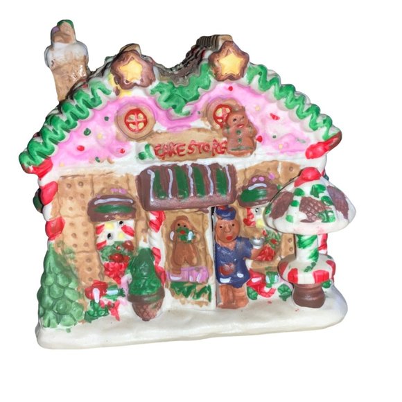 Gingerfrost Lane 2005 Cake Store Christmas Village Gingerbread House Style - Picture 2 of 11